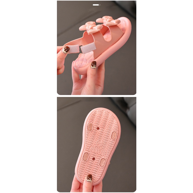 Xăng đan Công Chúa Đế Mềm Chống Trượt Hở Ngón Dành Cho Bé Gái