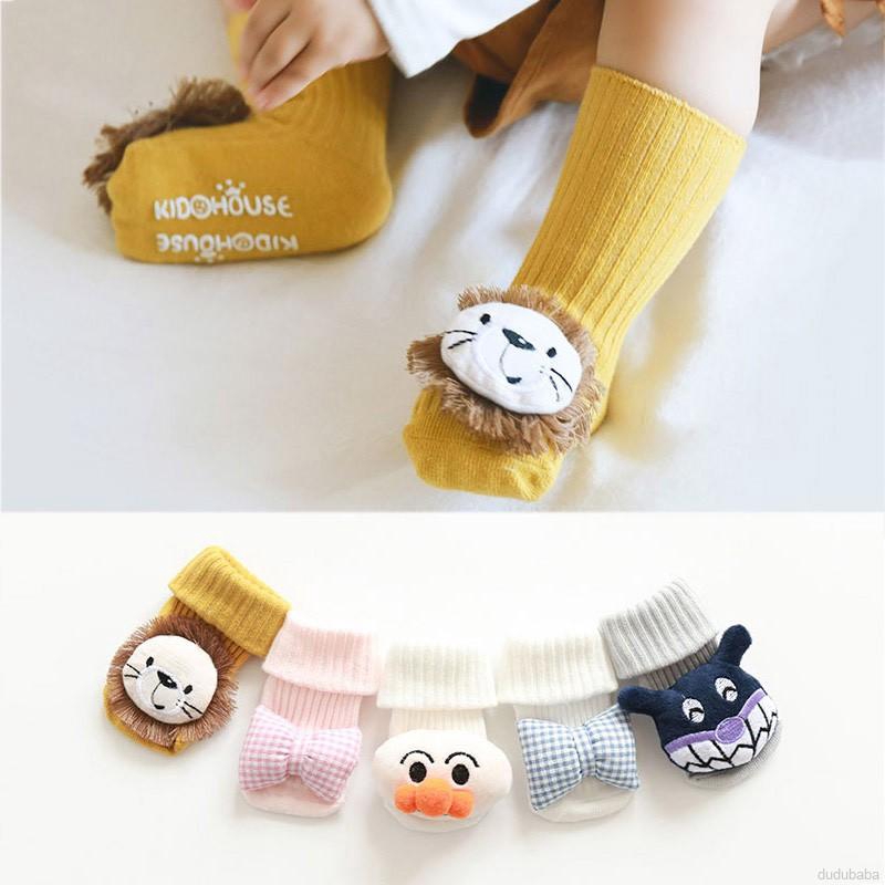 Vớ mềm mại họa tiết hoạt hình dễ thương cho bé tập đi 1-3 tuổi