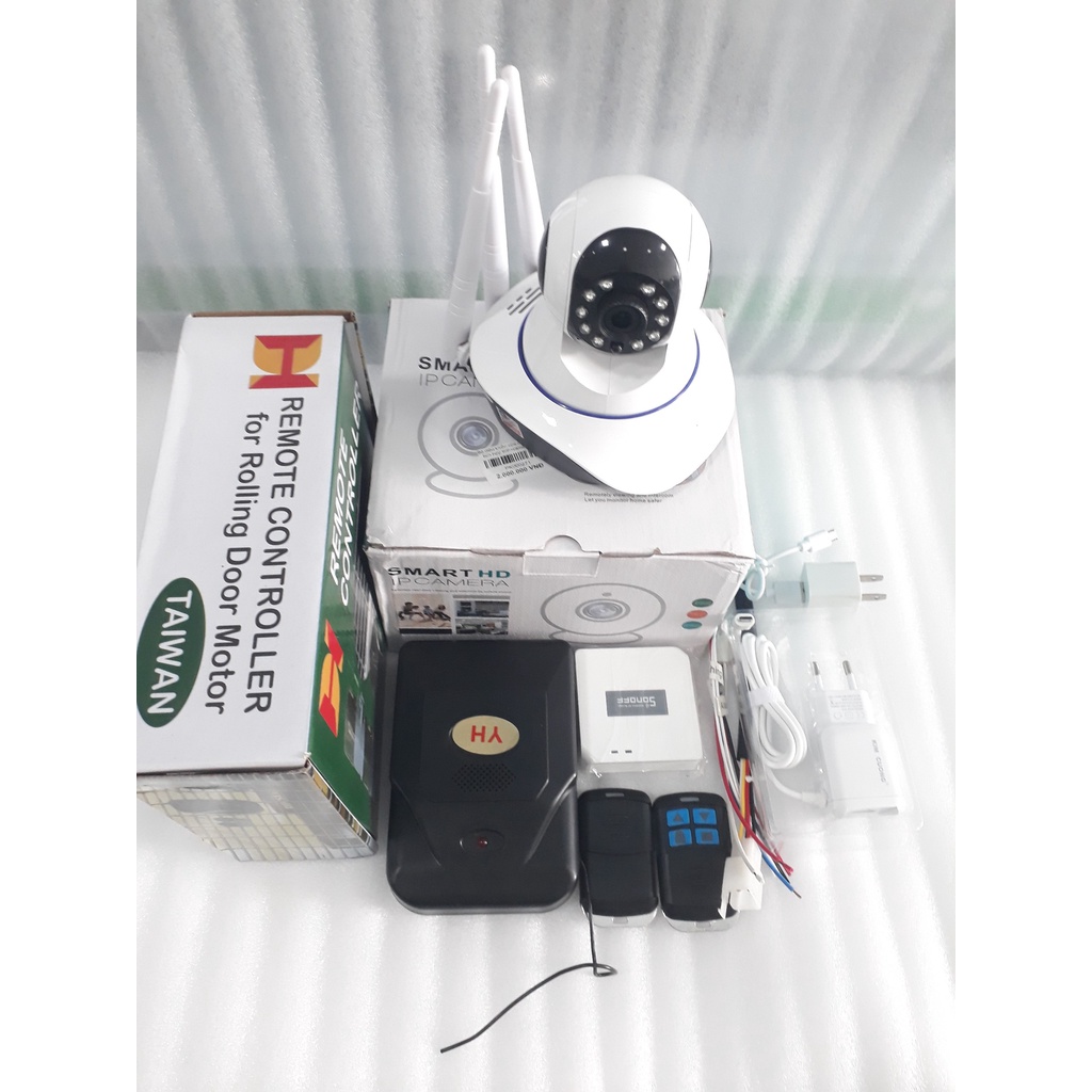 Bộ điều khiển cửa cuốn Blynk tích hợp wifi + camera