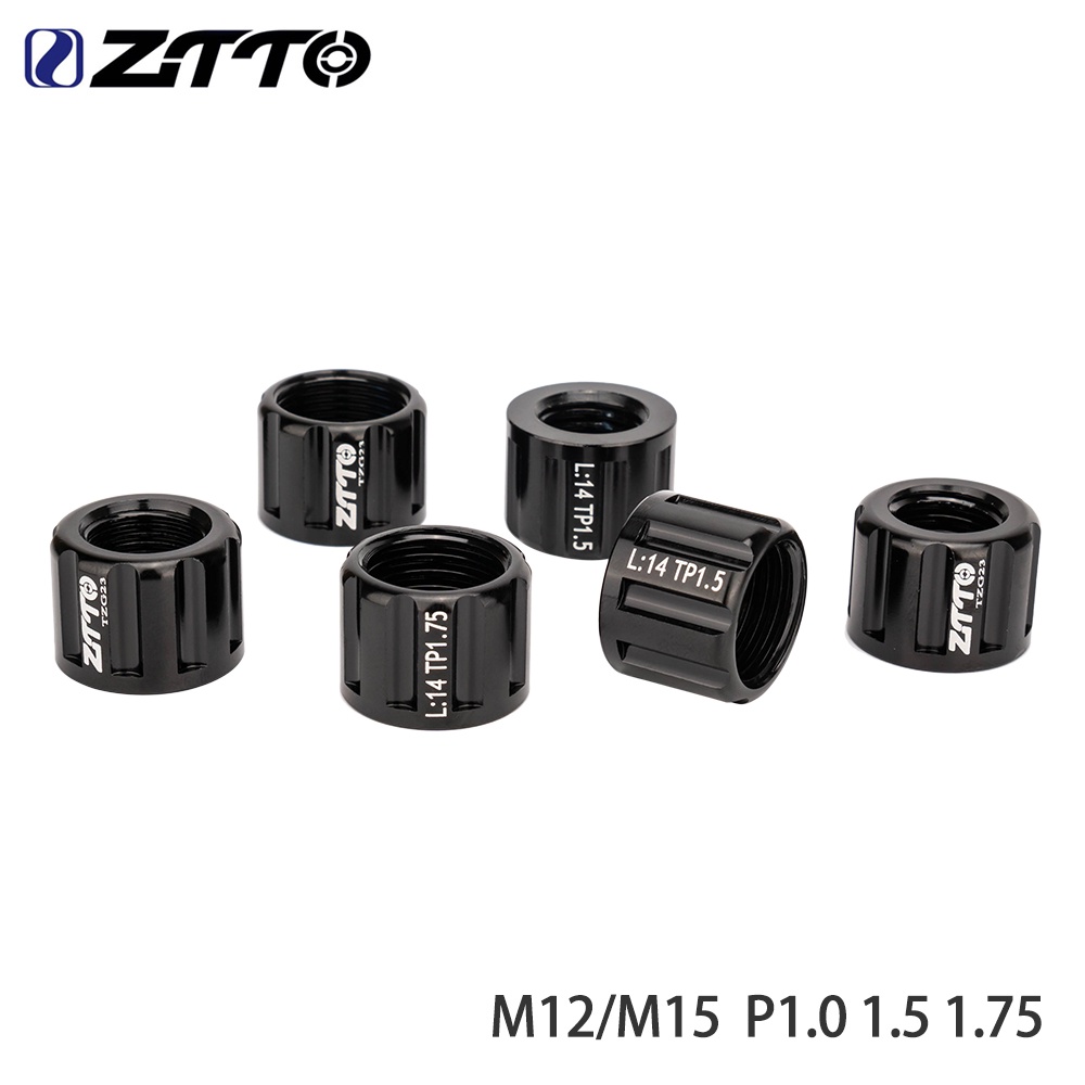Đai ốc trục xe đạp ZTTO M12/ M15 1.0mm/ 1.5mm/.1.75mm chuyên dụng