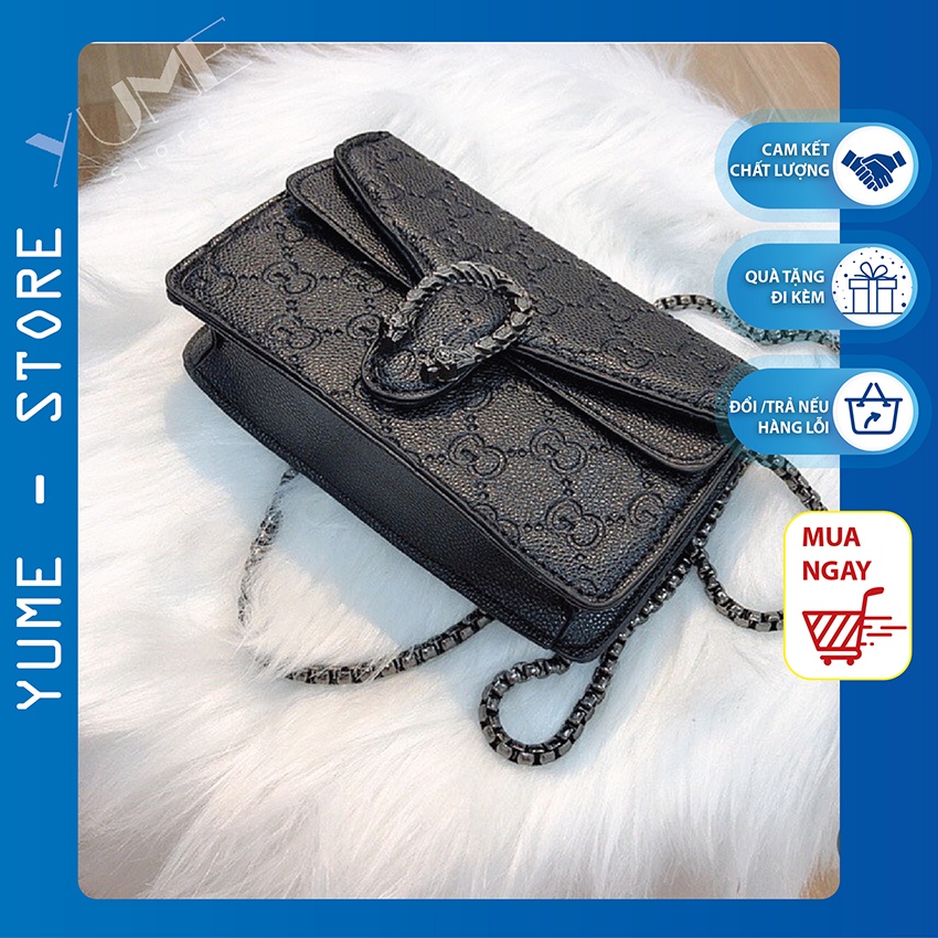 Túi xách nữ đeo chéo cầm tay mini  khóa rồng  phong cách Yume sành điệu hottrend CN700