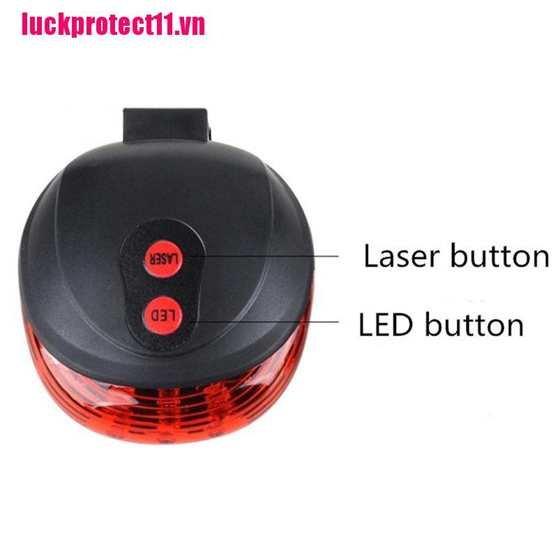 Đèn LED Cảnh BáO An ToàN Cho Đuôi Xe ĐạP - 2 Laser + 5