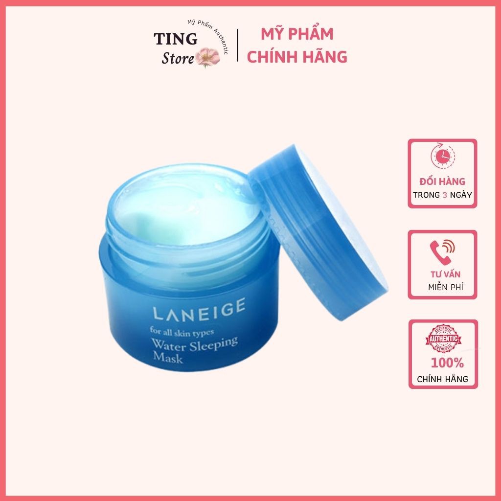 Mặt Nạ Ngủ Laneige Water Sleeping mini 15ml mềm mịn cấp ẩm cho da ban đêm