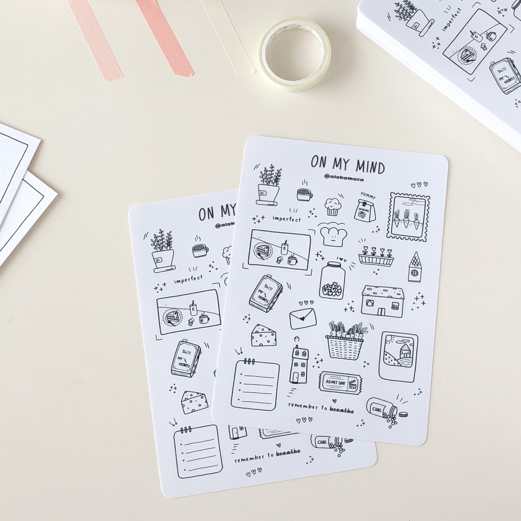 Hình dán / Sticker sheet ON MY MIND
