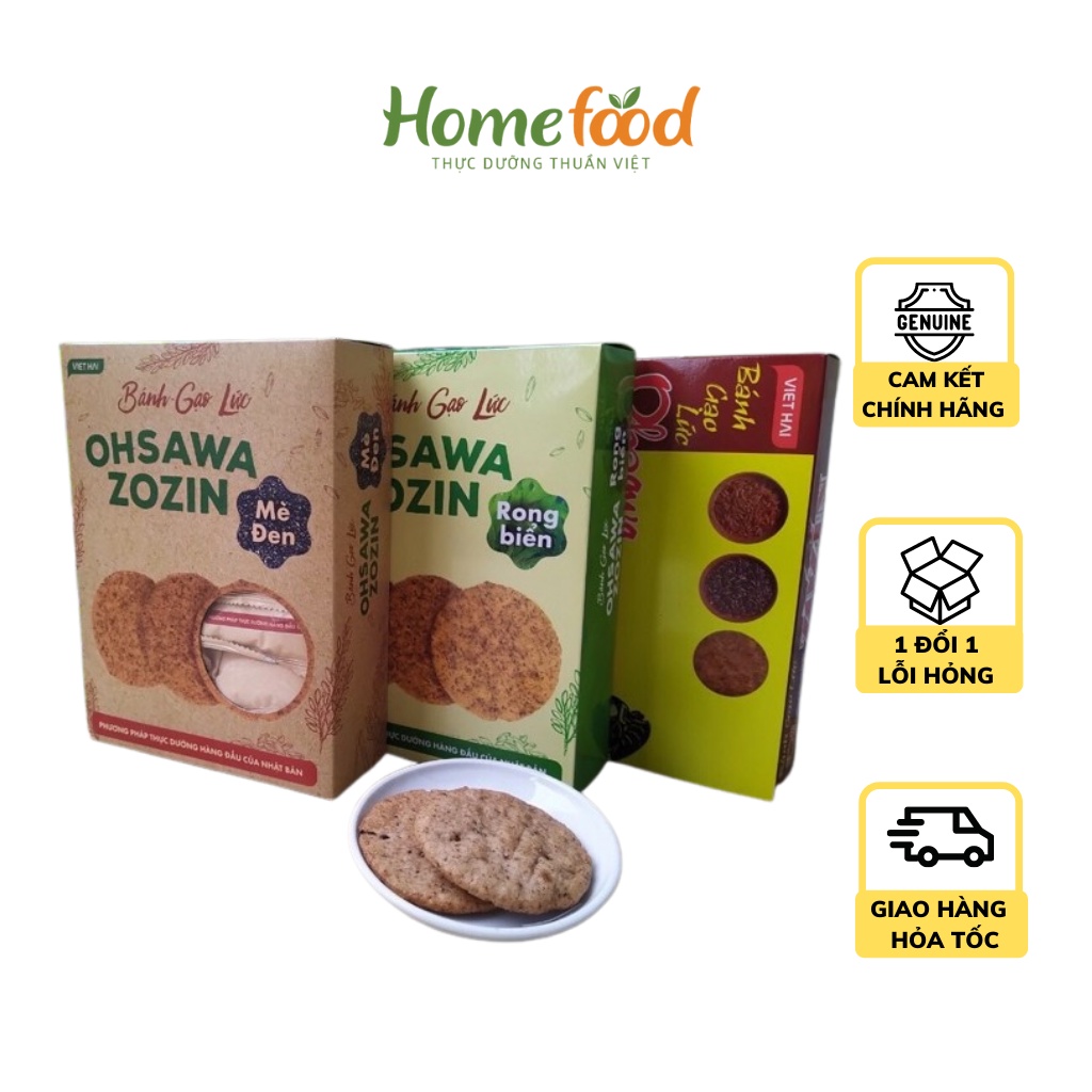 Bánh gạo lứt zozin ăn kiêng không đường