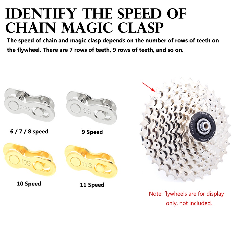 Bộ Dây Xích Xe Đạp 6 / 7 / 8 / 9 / 10 / 11 / 12 Chuyên Dụng Chất Lượng Cao