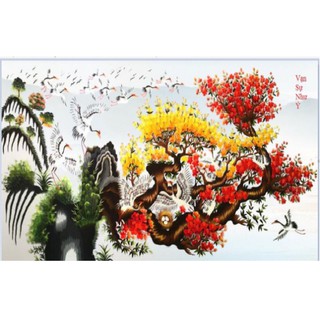 Tranh đính đá Vạn sự như ý