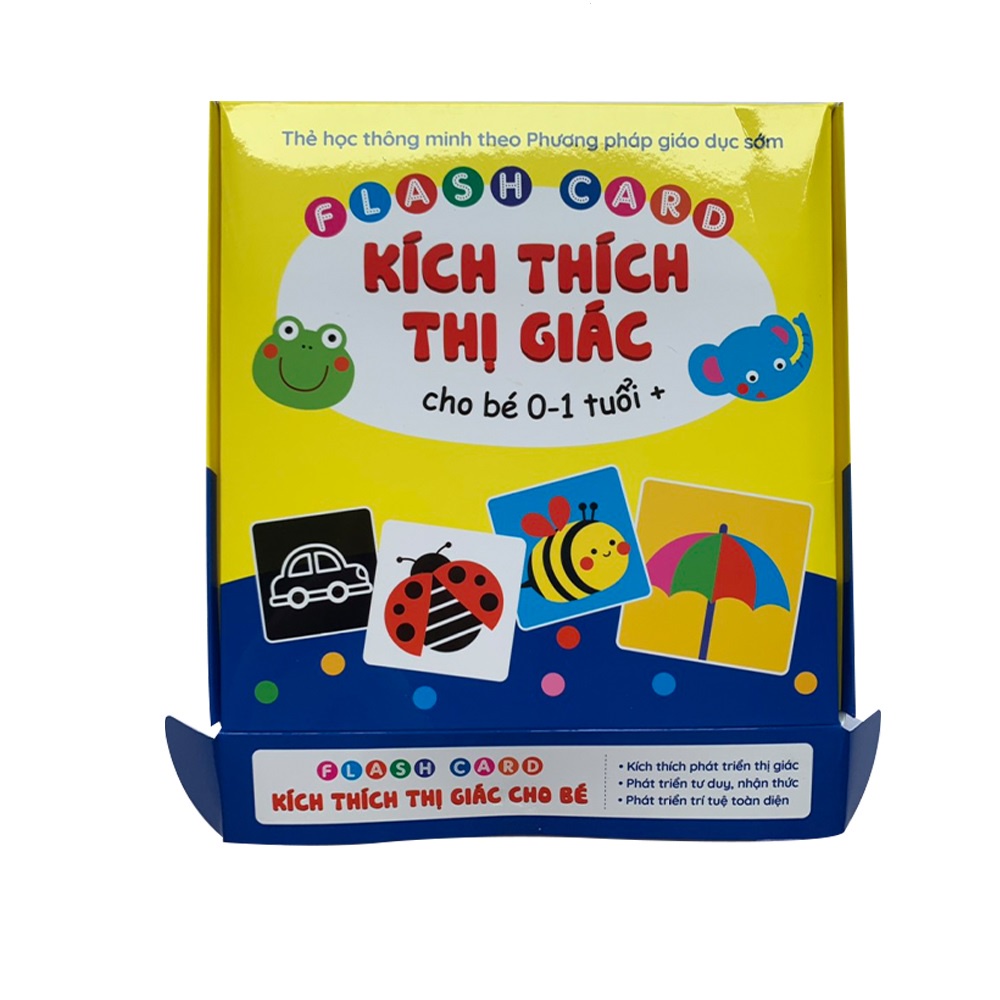 Thẻ Flash card kích thích thị giác cho bé từ 0-1 tuổi theo phương pháp giáo dục sớm