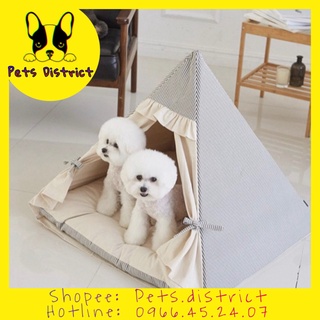 Lều ngủ cao cấp màu pastel dành cho thú cưng, siêu sang chảnh