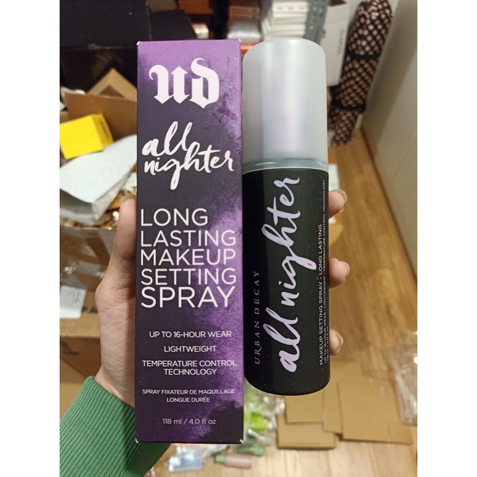 Xịt Khóa Lớp Trang Điểm Urban Decay All Nighter Long Lasting Makeup Setting Spray 5.0