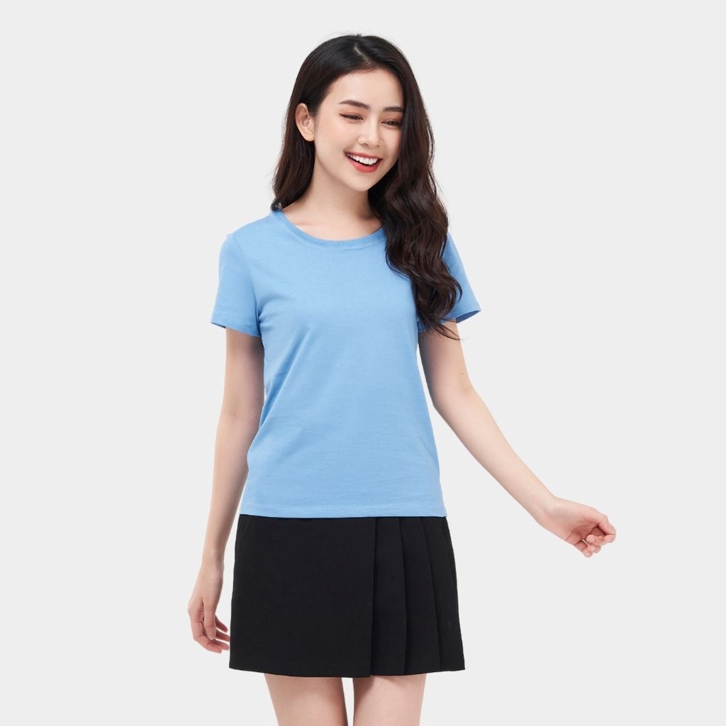 4/7 Áo thun tshirt nữ YODY chất cotton đàn hồi thoáng mát thấm hút mồ hôi TSN5346