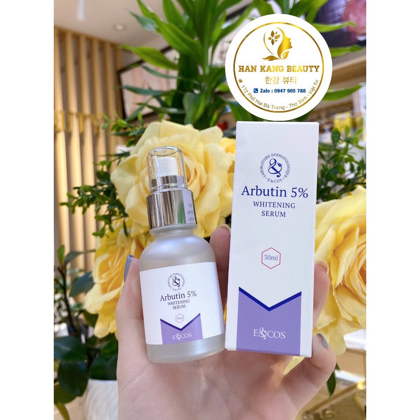Serum huyết thanh dưỡng trắng da, mờ thâm, chống lão hoá ECOS Arbutin 5% Whiening