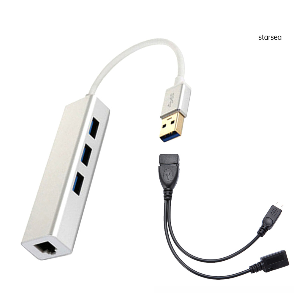 Bộ Chia 3 Cổng Usb Hub Lan Ethernet Cho Fire Gen 2 / 3 / 4