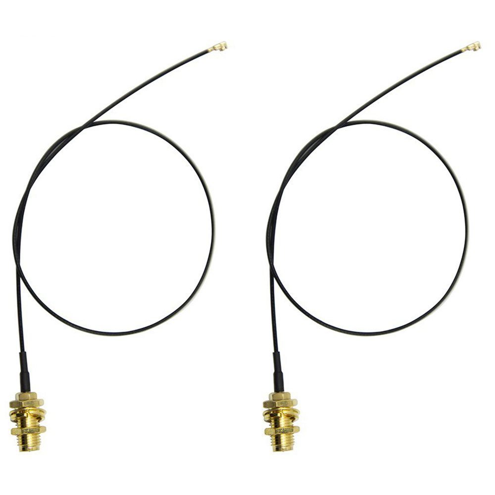 Ăng Ten 2X6Dbi 2.4GHz 5GHz WiFi RP-SMA + Cáp 2X35Cm U.fl / IPEX