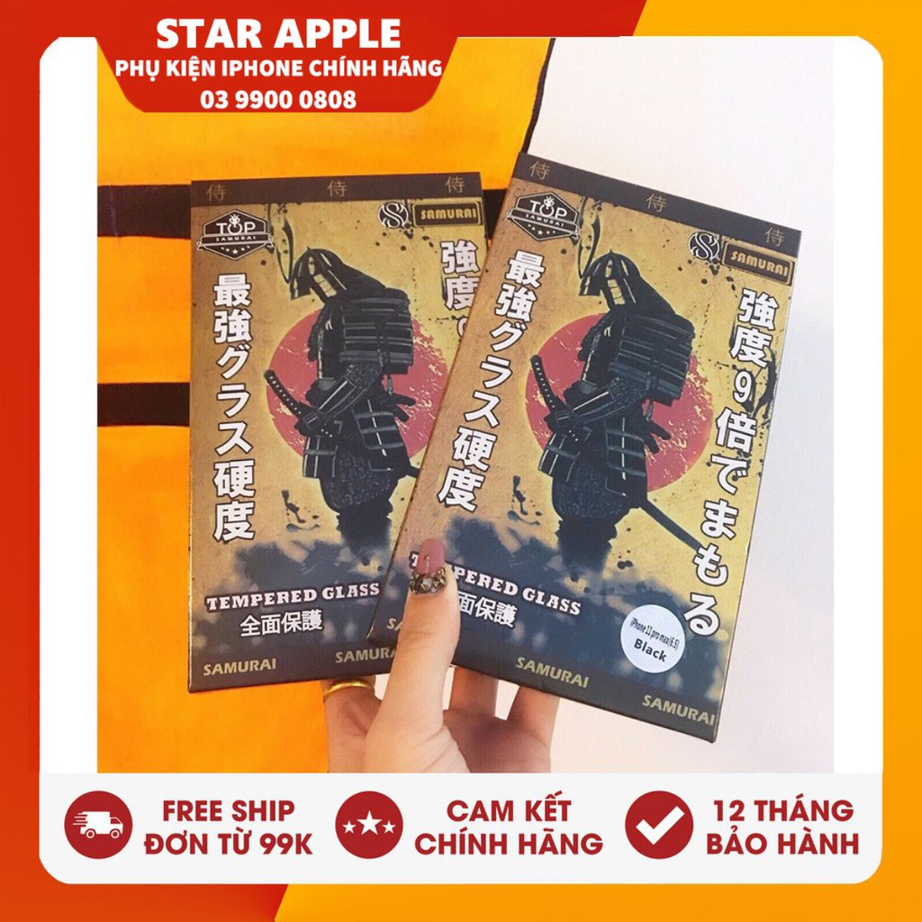 Kính cường lực Samurai iPhone Full màn - IP 7/8/X/XsMax/11 ProMax- Thương hiệu Số 1 Nhật Bản