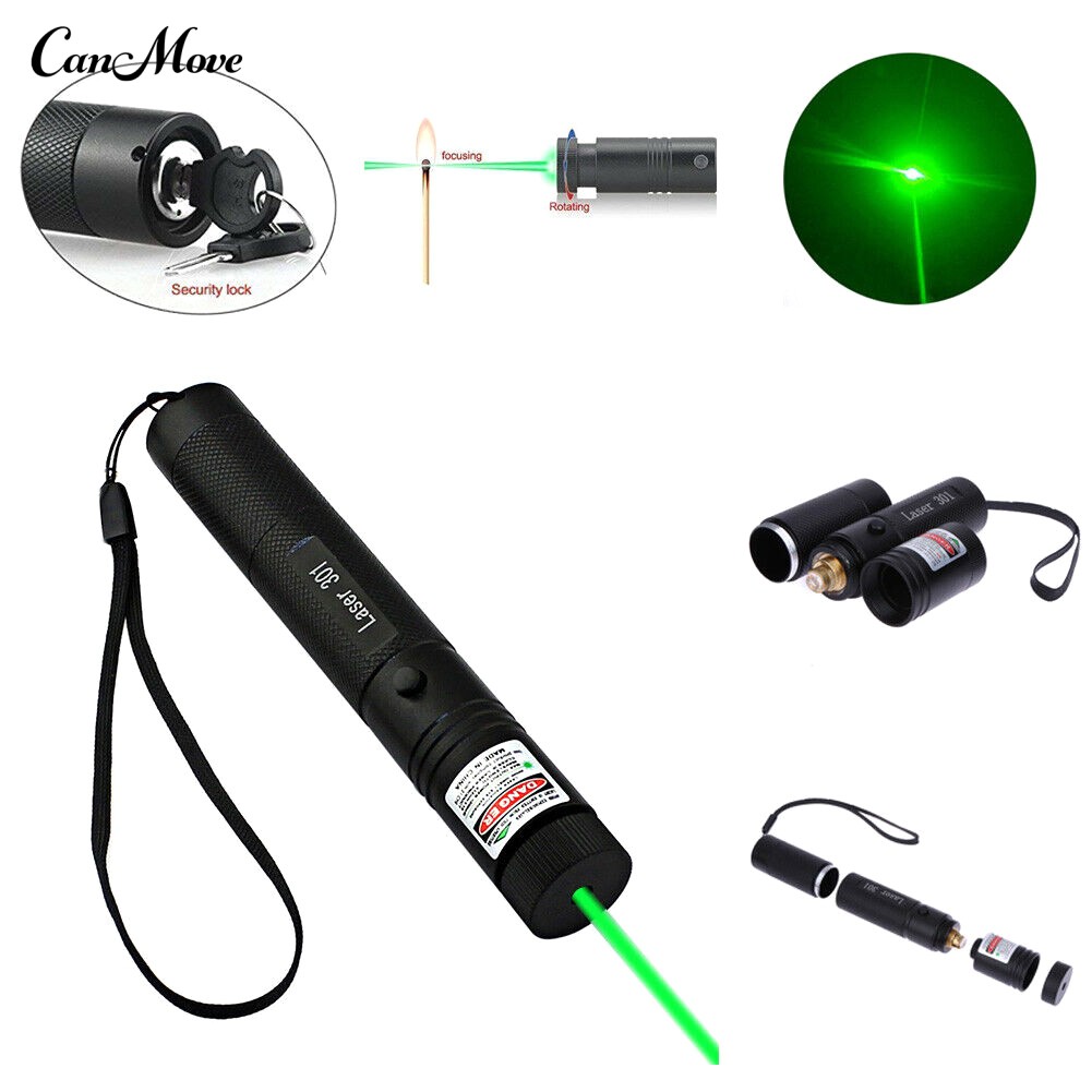 Đèn Pin Chiếu Tia Laser Vỏ Nhôm