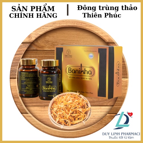BANIKHA Viên Đông Trùng Hạ Thảo Hộp 2 Lọ 30 Viên