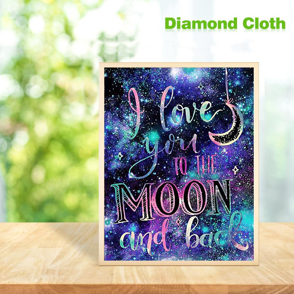 READY✪5D DIY Full Drill Diamond Painting Night Sky Cross Stitch Home Decoration