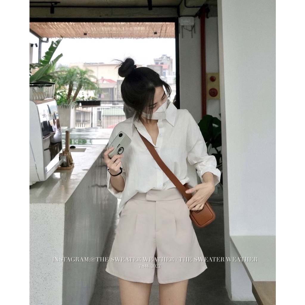 Quần short nữ xinh Q.013, Quần short ống xuông đai cài cạp chun 3 màu thanh lịch - Thời trang nữ Chấm Bi | BigBuy360 - bigbuy360.vn
