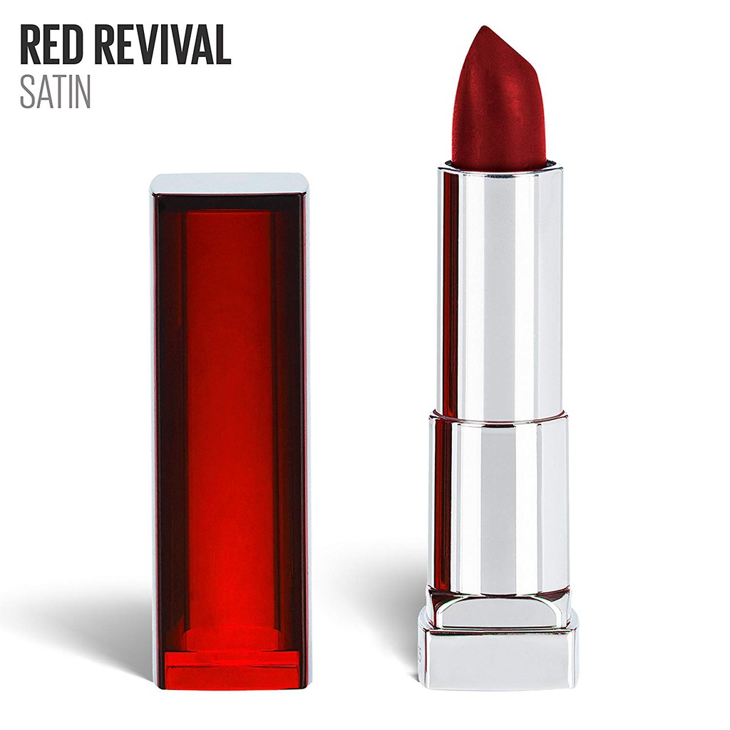Son môi đỏ Maybelline New York ColorSensational Lipcolor Red Revival 645 4,2g (Mỹ)