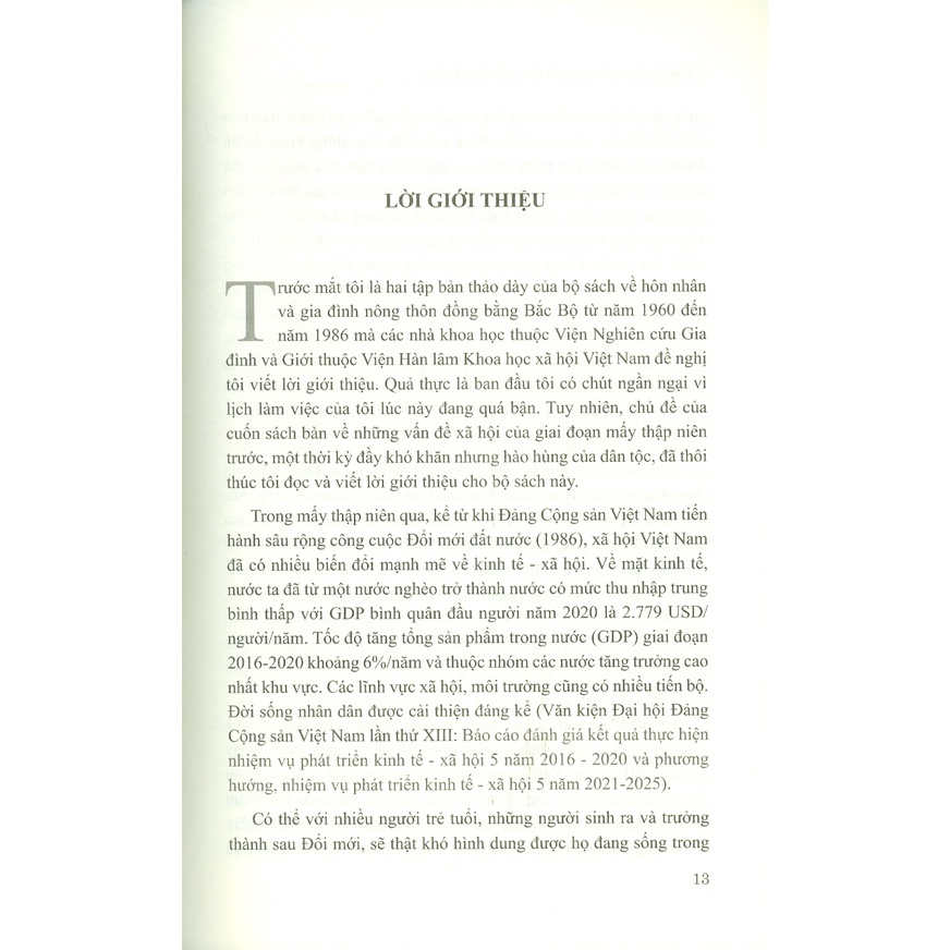 Sách - Hôn Nhân Và Gia Đình Nông Thôn Đồng Bằng Bắc Bộ Giai Đoạn 1960 - 1975