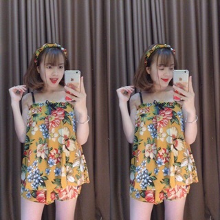Set hai dây chấm bi, hoa
