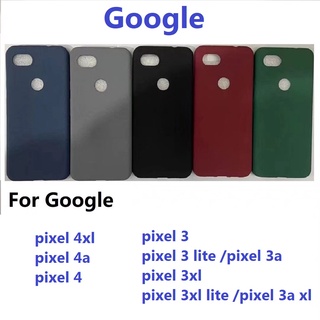 Ốp điện thoại màu nhám bảo vệ toàn diện cho Google Pixel 3 3A 3XL 4 4XL 4A XL Lite