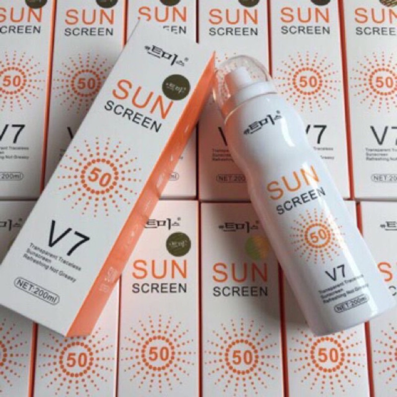 Xịt trắng da chống nắng V7 Sun Screen