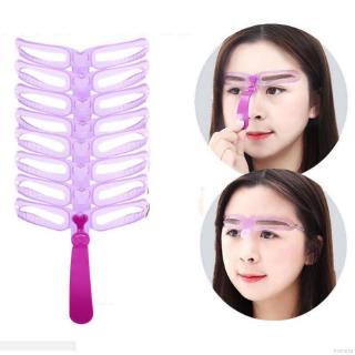 Reusable Eyebrow Drawing Shaping Templates Handheld Makeup Tools