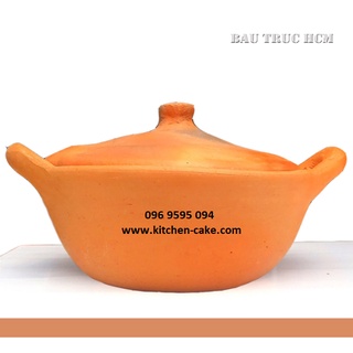 Nồi đất kho tộ, size 20cm, gốm Bàu Trúc