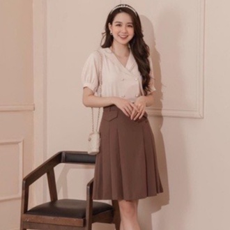 Chân váy nữ dài chân váy nữ công sở thiết kế nắp túi sang trọng chất liệu tuyết mưa cao cấp-Mã CV557-PANOSI