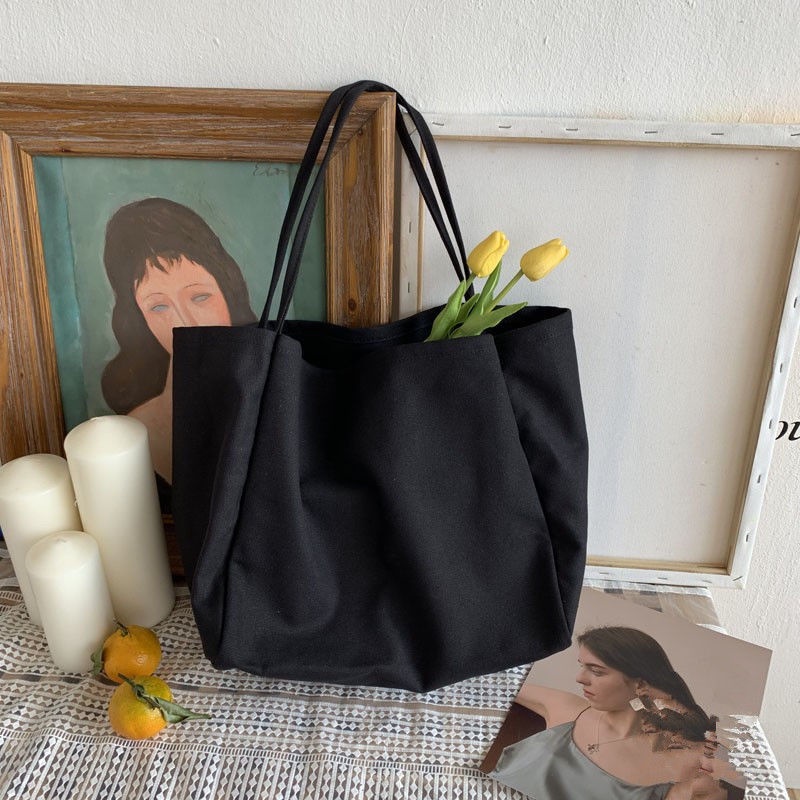 Túi Xách Canvas Thân Thiện Với Môi Trường Phong Cách Hàn Quốc Cho Nữ