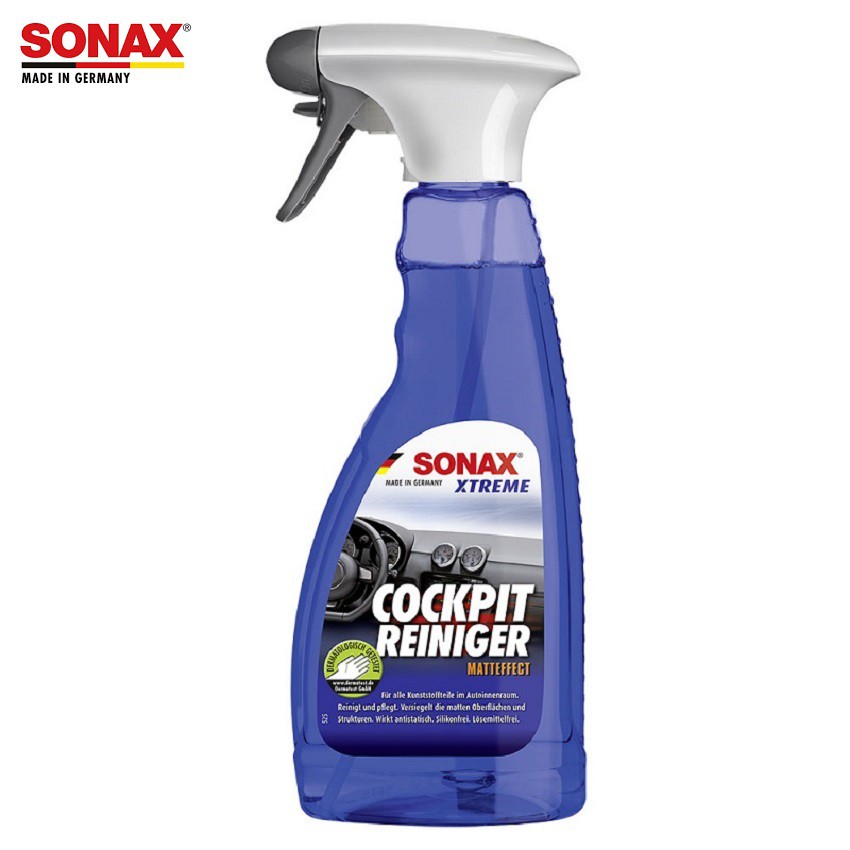 SONAX LÀM SẠCH NHỰA NỘI THẤT - 283241 chống bám bụi, phục hồi và duy trì độ mới cho bề mặt nhựa đẹp sáng.