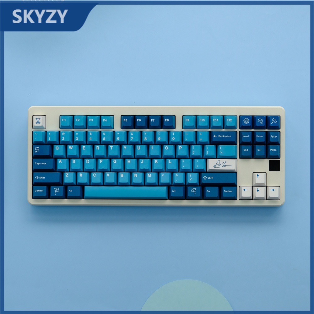 129 Phím GMK Manta Keycaps Cherry Profile PBT DYE-SUB Bàn phím cơ Keycap