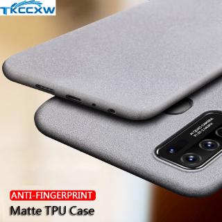 Dành Cho Vivo V19 Neo Y50 Y30 Y17 Y15 Y12 IQOO Neo3 Vivo X50 Pro Ốp Lưng Điện Thoại Sang Trọng Siêu Mỏng Matte Scrub Họa Tiết Cát Mềm
