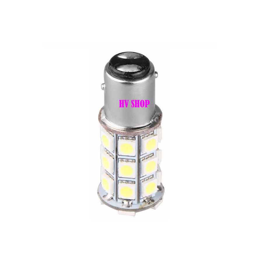 bóng đèn led hậu 27 tim SMD 1157 gắn xe máy 12V hv shop