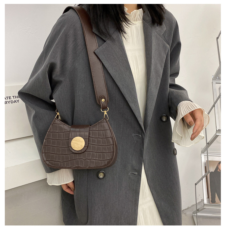 Túi xách Jasmin Noir vân da cá sấu sang trọng thiết kế thời trang cho nữ