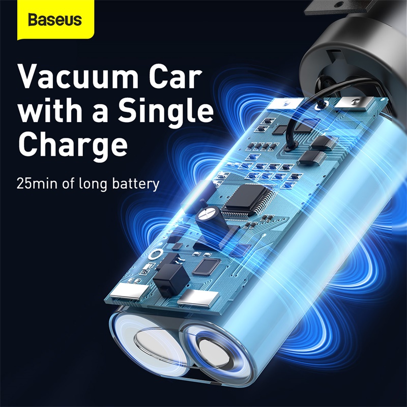 Máy hút bụi ô tô cầm tay Baseus A1 không dây 4000Pa có thể sạc lại, Máy hút bụi cầm tay mini tự động không dây