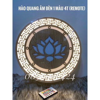 ĐÈN HÀO QUANG ÂM ĐÈN 1 MÀU 4 TẤC ( Remote )