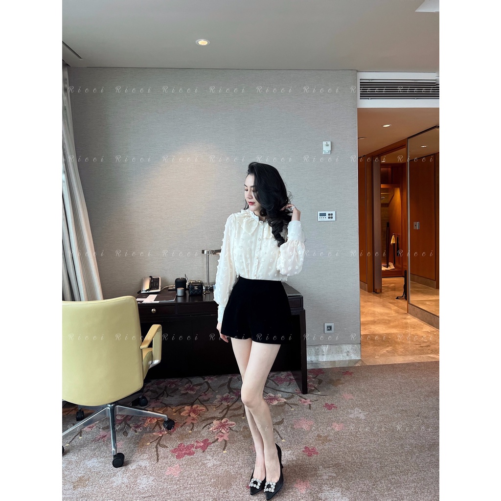 Quần short 2 màu Đen Trắng Ricci | Ricci Official | BigBuy360 - bigbuy360.vn