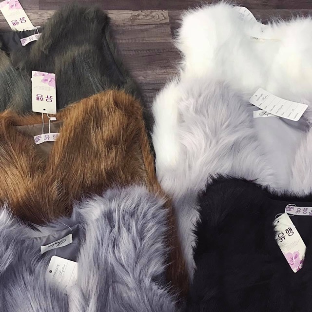 Áo gile lông ngắn 