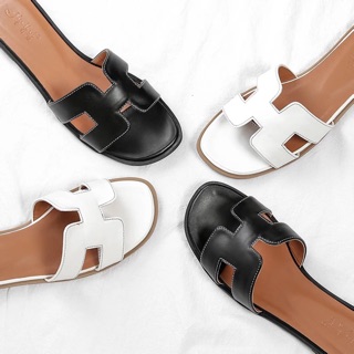 (ORDER) Dép chữ H da trơn PU (35-43)