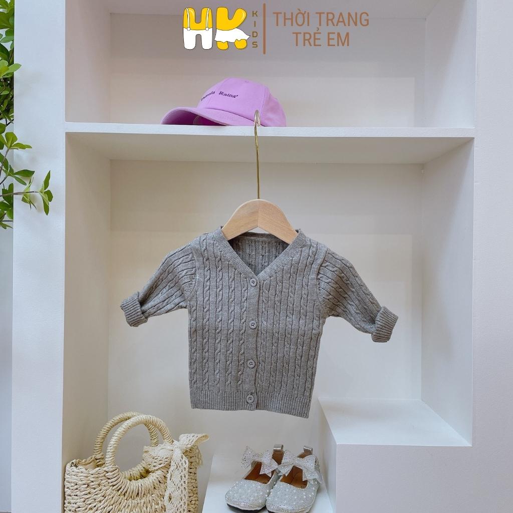 Áo len Cardigan cho bé từ 0-3 tuổi, chất len cao cấp mềm mịn lì, nhiều màu sắc cho bé trai và gái - HK KIDS (mã 0211)