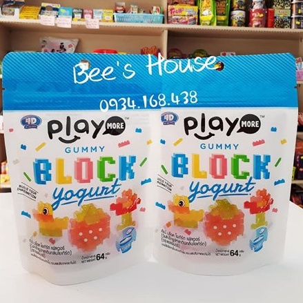 Kẹo dẻo xếp hình Play More Block Thái