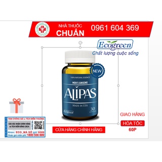 Sâm Alipas Platinum - Tăng cường sinh lý nam Hàng chính hãng có tem chống