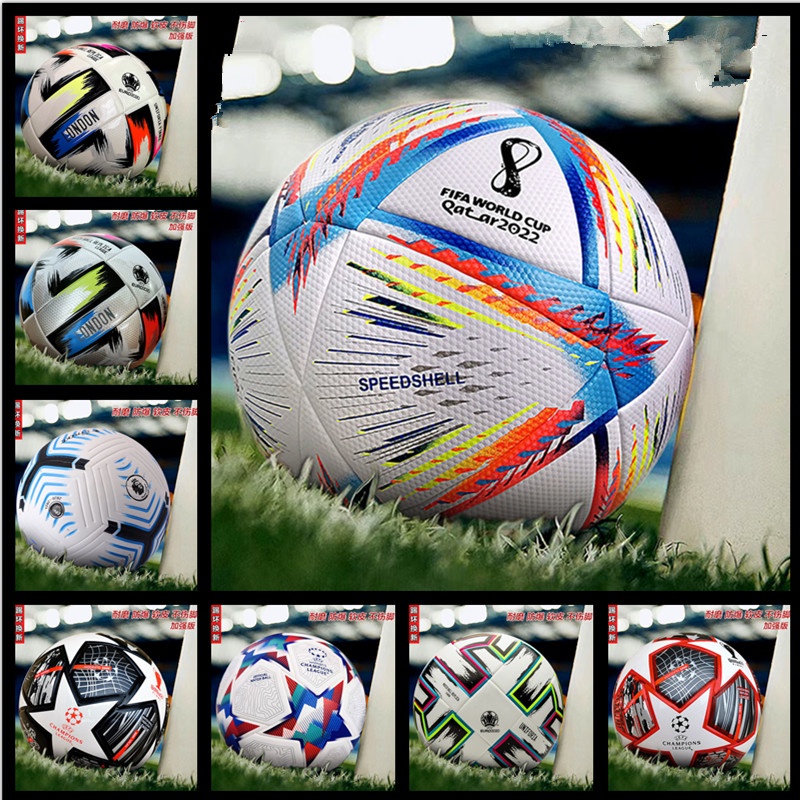 Quả Bóng Đá Bằng Da PU Chống Mòn Kích Thước 2022 Katar World Cup Quả Bóng Đá Bằng Da PU Mềm 5 Size 5