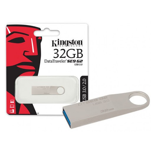 [Chống nước] USB Kingston 2.0 DTSE9 8GB/16GB/32GB chất liệu kim loại bảo hành 5 năm