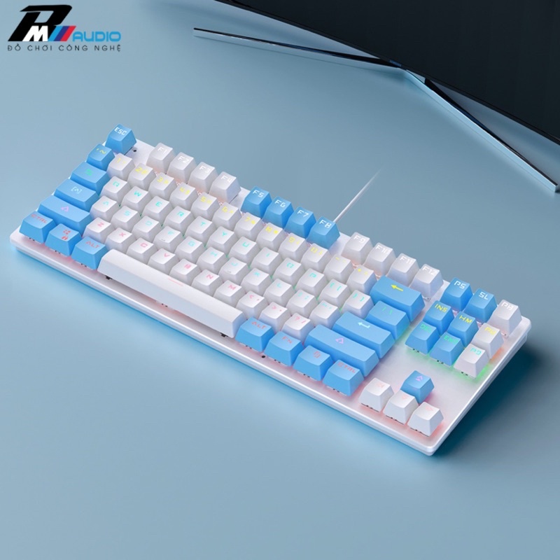 Bàn Phím Cơ Gaming K400-PRO 87 Nút YINOIAO Có Led RGB Nhiều Chế Độ Dùng Cho Máy Tính Laptop Chơi Game,Làm Việc Văn Phòng