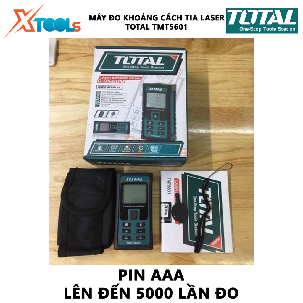 Máy đo khoảng cách tia laser Total TMT5601 bộ đo khoảng cách laser cầm tay phân phối chính hãng tại [XSAFE][XTOOLs]