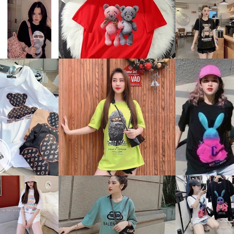 (Tặng)Áo Thun Nữ ❤️FREESHIP❤️ Fom Rộng Dấu Quần Qc  Unisex - Áo Phông Nữ  Mới Về Siêu Đẹp Siêu Hot | BigBuy360 - bigbuy360.vn
